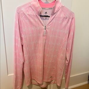 Adidas Light Pink Half-Zip Top